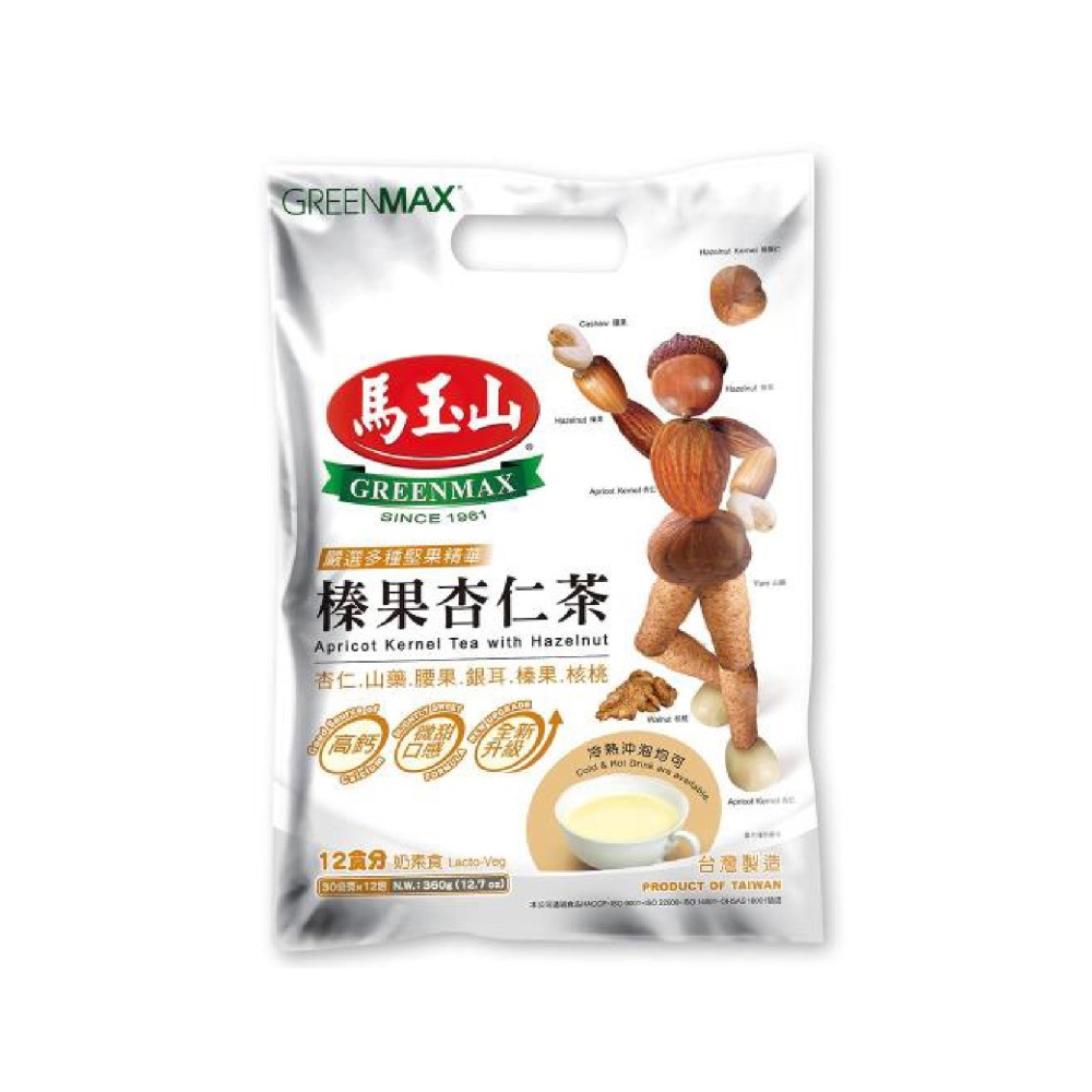 馬玉山榛果杏仁茶30g×12入 沖泡飲品 杏仁茶 【濠氣老闆】-細節圖2