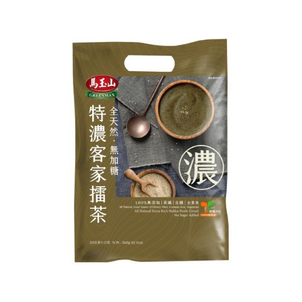 馬玉山全天然無加糖特濃客家擂茶30g×12入 沖泡飲品 沖泡 擂茶【濠氣老闆】-細節圖2