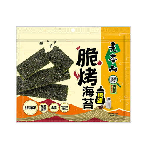 元本山 脆烤海苔椒鹽風味34g 聯華食品
