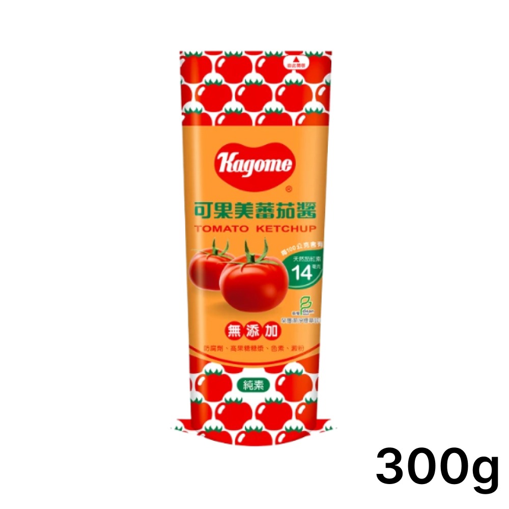 可果美 蕃茄醬 (玻璃瓶340g/玻璃瓶700g/柔軟瓶300g/柔軟瓶500g/柔軟瓶減鈉減卡465g)-規格圖2