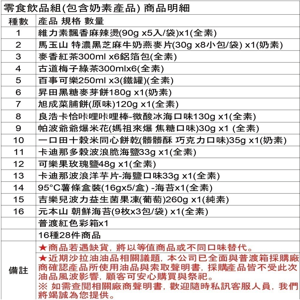 中元普渡箱(4種價位)拜拜箱 零食箱 普渡可客製(普渡供品：隨緣 可樂果 百事可樂 馬玉山 爸爸的農場)【宅配免運】-細節圖5