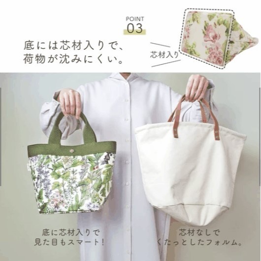 日日花布~日本真品進口CYALEL高質感花卉手提托特包～現貨~日本質感選品-細節圖4