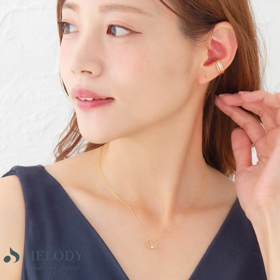 ￼日日花布~日本製真品進口Melody項鍊~圓形造型珍珠款~兩色現貨~日本質感選品-細節圖3