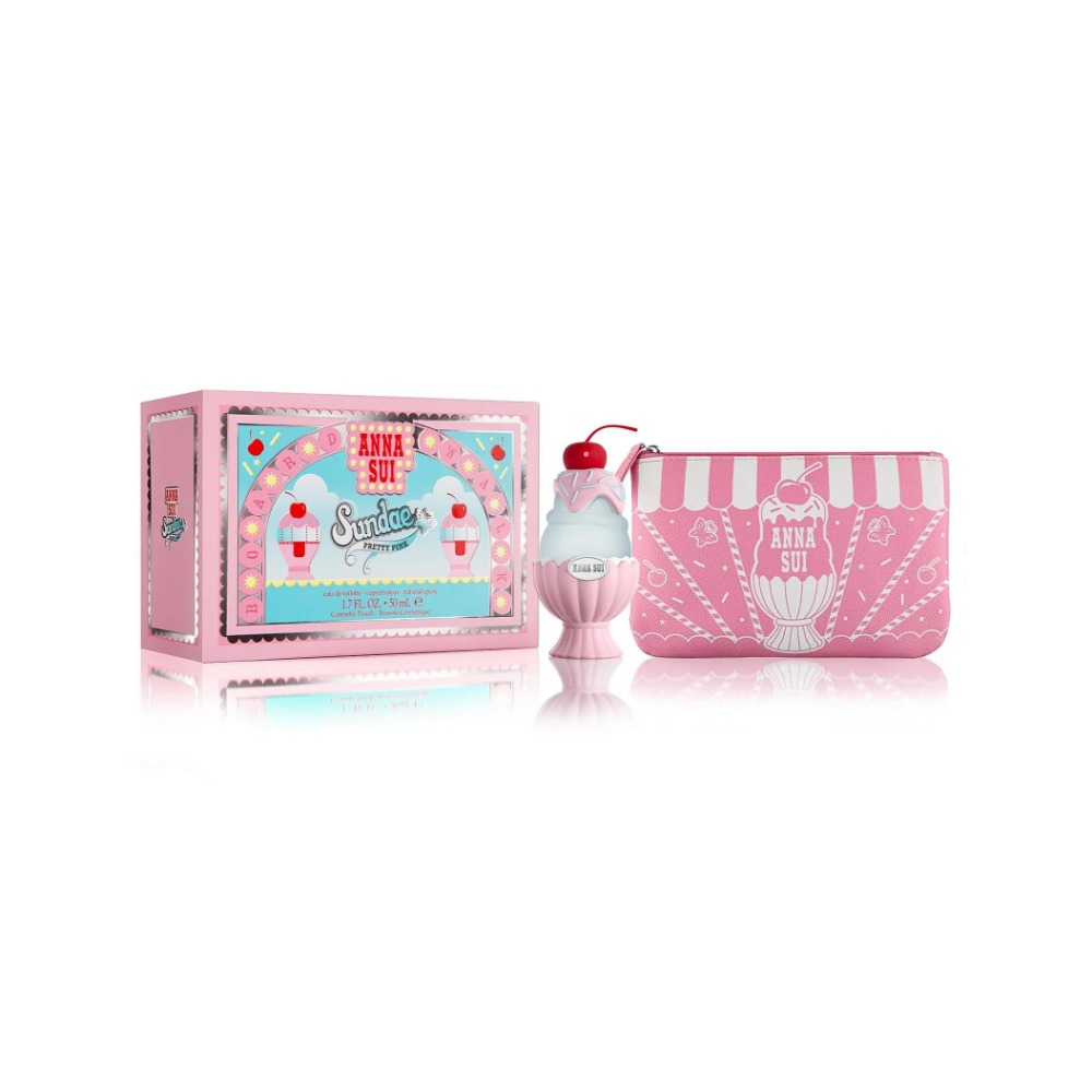 ANNA SUI 果漾聖代粉紅禮盒（淡香水50ml+化妝包）-規格圖1