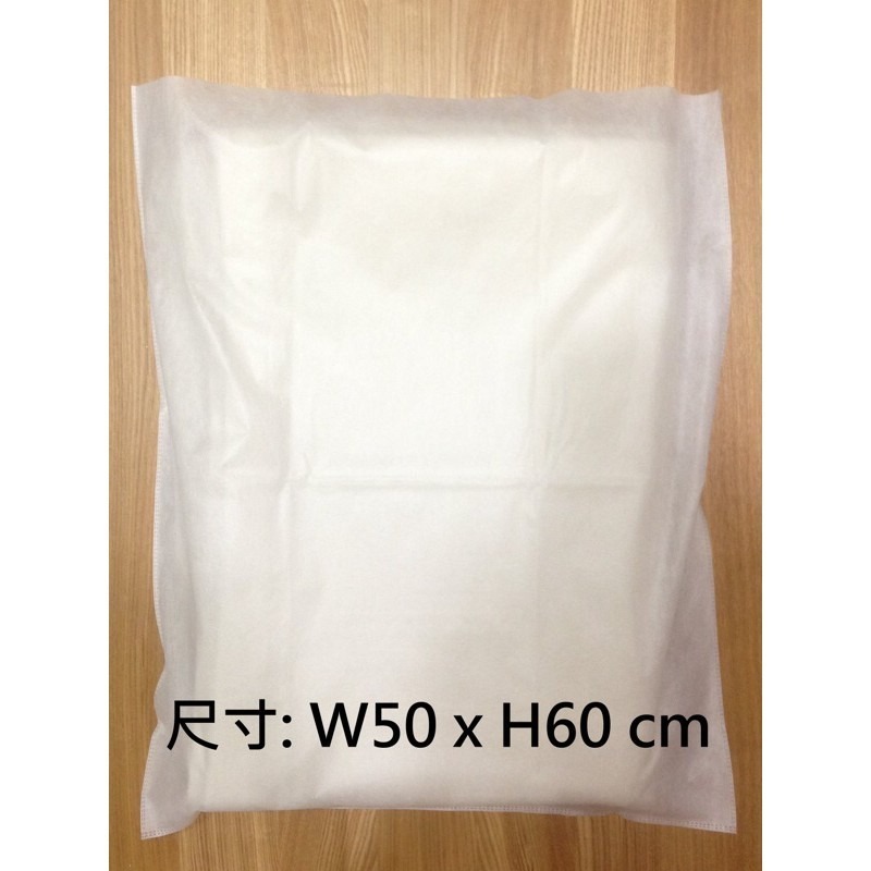 [現貨][台灣製] 17g白色不織布防塵袋三種尺寸50個1包 包裝袋 平口袋 收納袋 包衣袋 衣物 服飾 旅行用-細節圖4