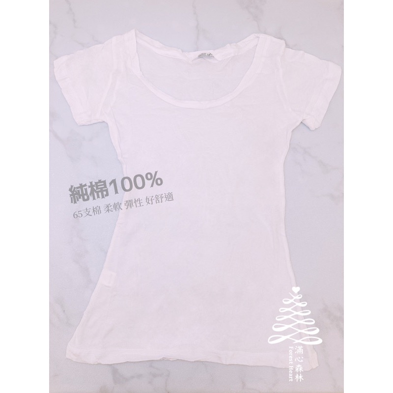 森系 窄版 涼夏 純棉 彈性 短袖 貼身 打底衫 內搭衣 素色t恤 白 紅 紫 藍 綠 大童 兒童 女童-細節圖2