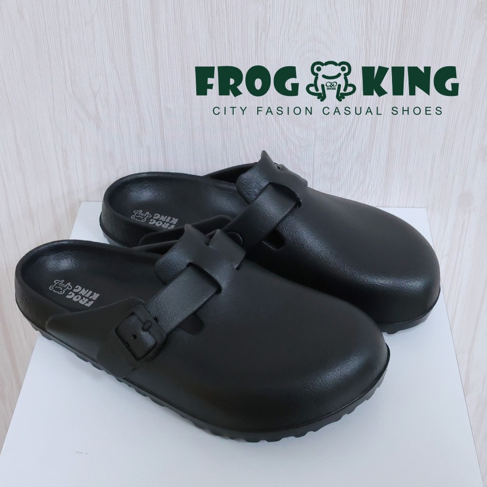 FROGKING 男鞋 EVA輕量防水柔軟足弓包頭拖鞋 戶外拖鞋 室內拖鞋 防水拖鞋 968-規格圖6