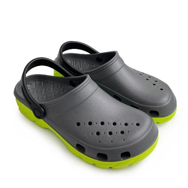 FROGKING 男鞋 EVA雙密度防水兩用洞洞鞋 布希鞋 防水拖鞋 涼鞋 綠 F-1689-細節圖2