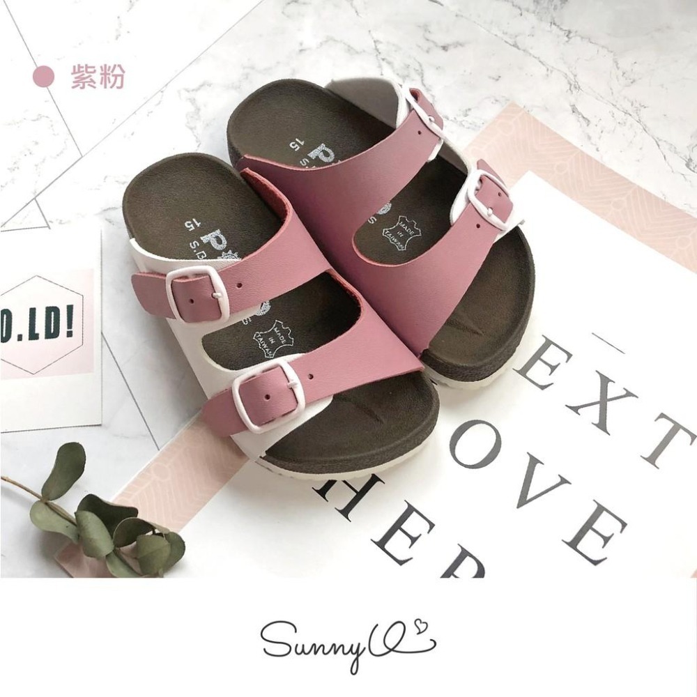 POLO MIT 台灣製 童鞋 糖果跳色小方釦休閒童拖鞋 3033-細節圖9