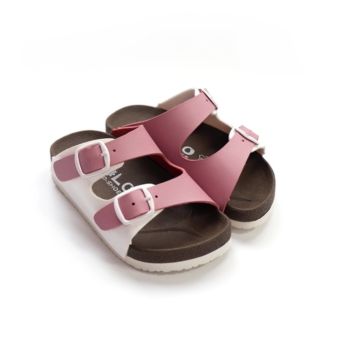 POLO MIT 台灣製 童鞋 糖果跳色小方釦休閒童拖鞋 3033-規格圖9