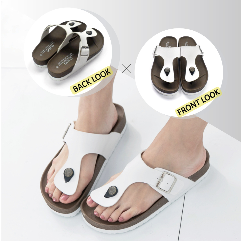 C&D MIT 台灣製  男鞋 超輕量 銅釦人字休閒厚底拖鞋 人字拖鞋 休閒拖鞋 803-細節圖2