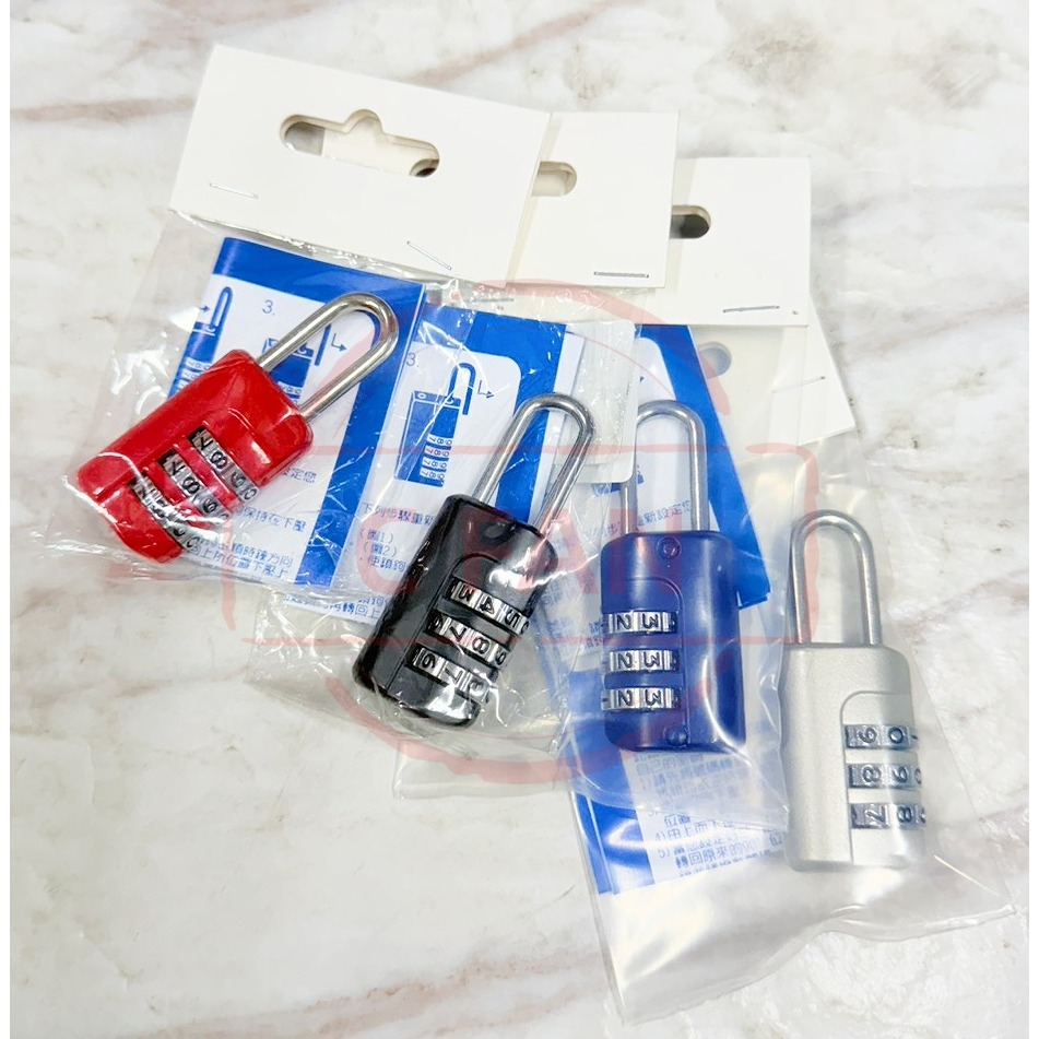 彩色變號鎖 號碼鎖 數字鎖 行李箱鎖 置物櫃鎖 鎖 台灣製 不選色隨機出貨 三碼-細節圖2