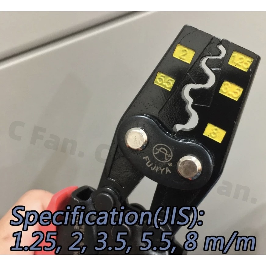 日本製 FUJIYA 富士箭 FMH-8AA 省力機輪式壓著鉗 7-1/2＂ 非絕緣 端子 專業用 壓接-細節圖4