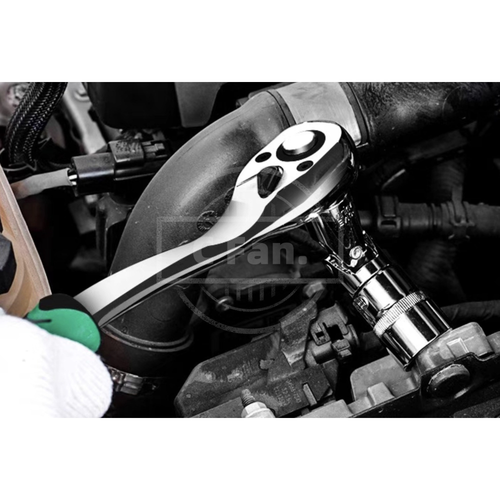 1/2微角度 72齒 彎柄棘輪扳手 快速脫落 省力 棘輪套筒扳手 棘輪扳手 3天內出貨-細節圖3