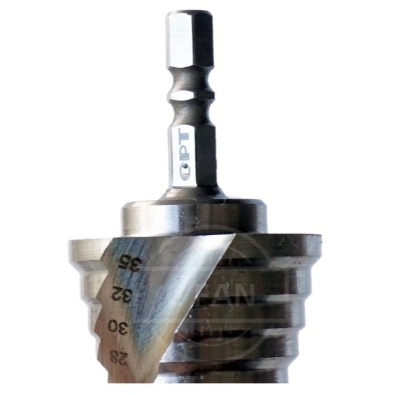 OPT 台灣製 6X635 階梯鑽尾 階梯鑽 六角柄 鑽頭 鑽尾-細節圖3