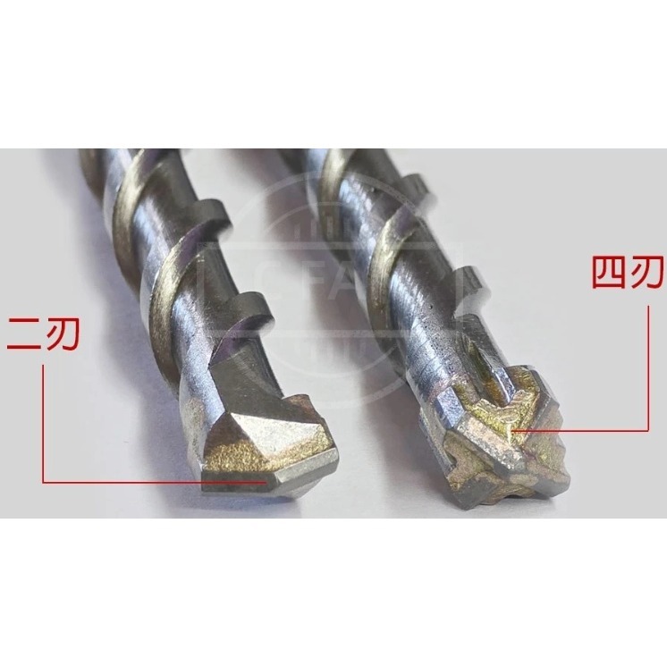 四溝水泥鑽 四刃 二刃 水泥鑽 水泥鑽尾 四溝圓柄 四溝-細節圖2