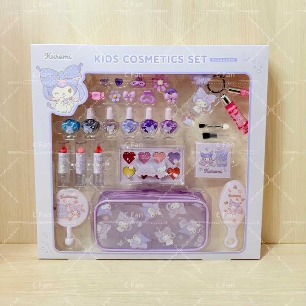 現貨 日本 Sanrio 三麗鷗 兒童彩妝豪華套組 日本好市多限定 化妝 彩妝 眼影 指甲油 大耳狗 酷洛米 美樂蒂-細節圖4
