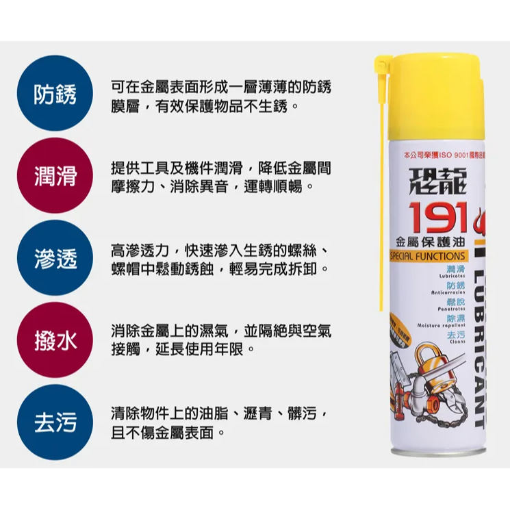 PUFF DINO 恐龍 191金屬保護油 防銹油 潤滑油 防鏽油 防鏽潤滑油 420ml-細節圖3