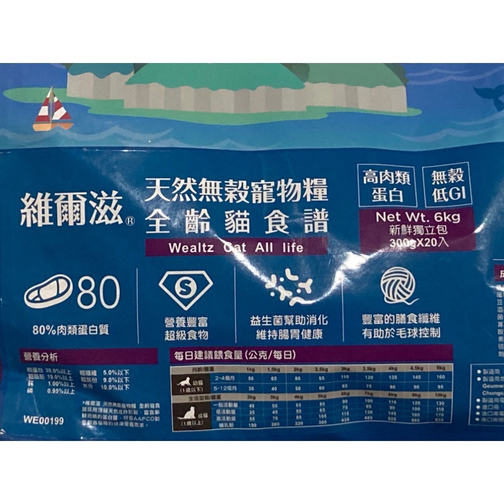 沃爾滋無穀全齡貓糧 300g 分售-細節圖2