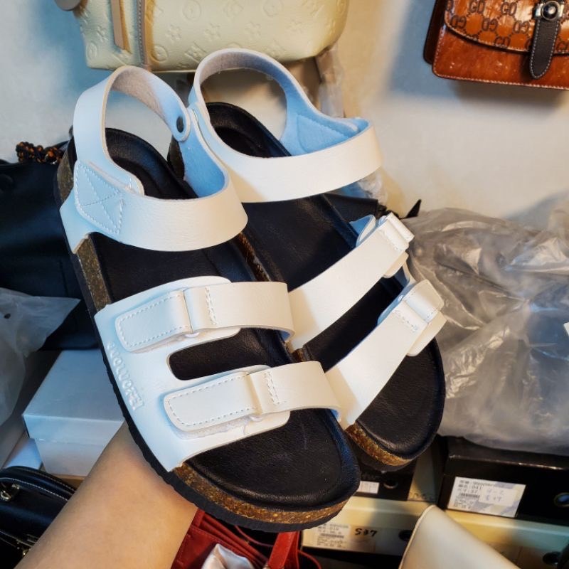 2024【升級款】加高足弓軟墊一字涼鞋魔鬼氈老師傅手工訂製牛皮勃肯軟木拖鞋情侶款-規格圖9