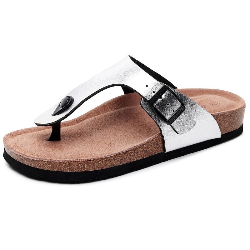 2024【升級款】加高足弓軟墊夾腳人字皮革老師傅手工訂製牛皮勃肯軟木拖鞋 大尺碼 情侶款 #35-46-規格圖9