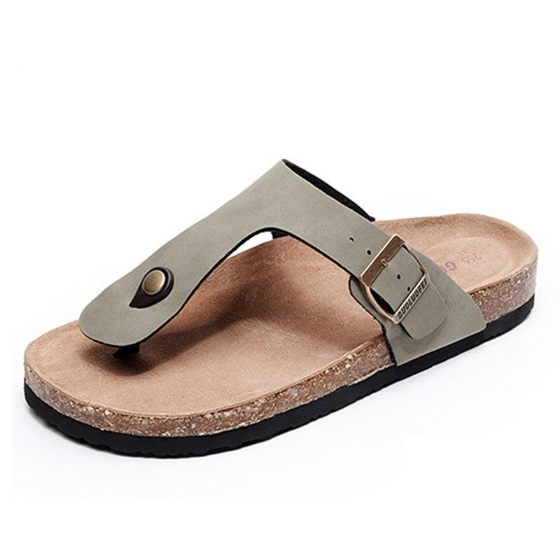 2024【升級款】加高足弓軟墊夾腳人字皮革老師傅手工訂製牛皮勃肯軟木拖鞋 大尺碼 情侶款 #35-46-規格圖9