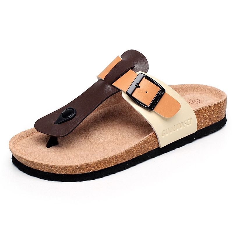 2024【升級款】加高足弓軟墊夾腳人字皮革老師傅手工訂製牛皮勃肯軟木拖鞋 大尺碼 情侶款 #35-46-規格圖9