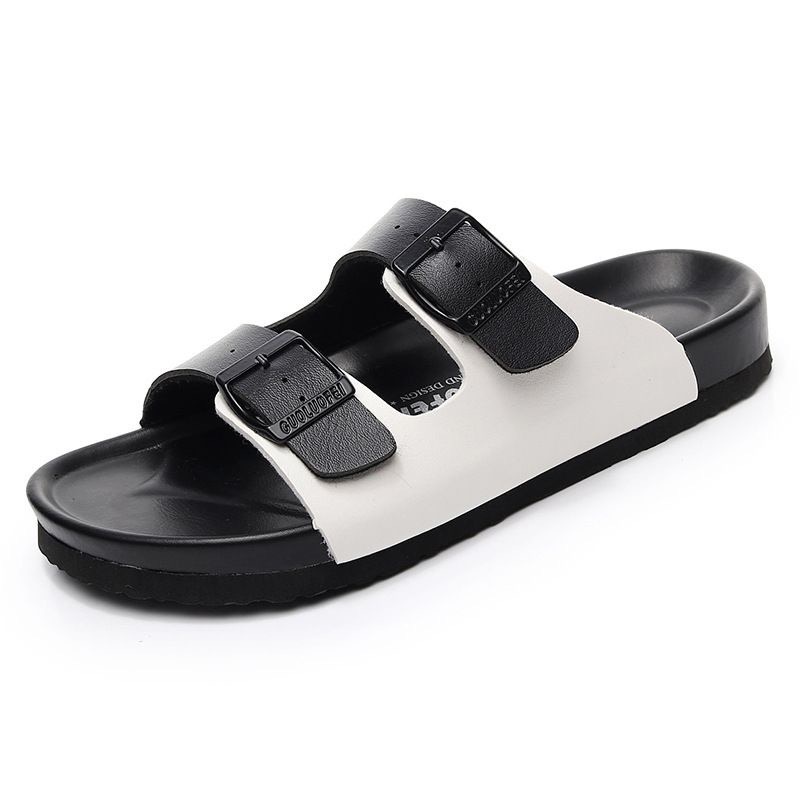 2024【升級款】雙扣系列防水款PU老師傅手工訂製牛皮勃肯軟木拖鞋 沙灘拖鞋 大尺碼 情侶款 #35-44-規格圖9