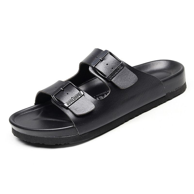 2024【升級款】雙扣系列防水款PU老師傅手工訂製牛皮勃肯軟木拖鞋 沙灘拖鞋 大尺碼 情侶款 #35-44-規格圖9