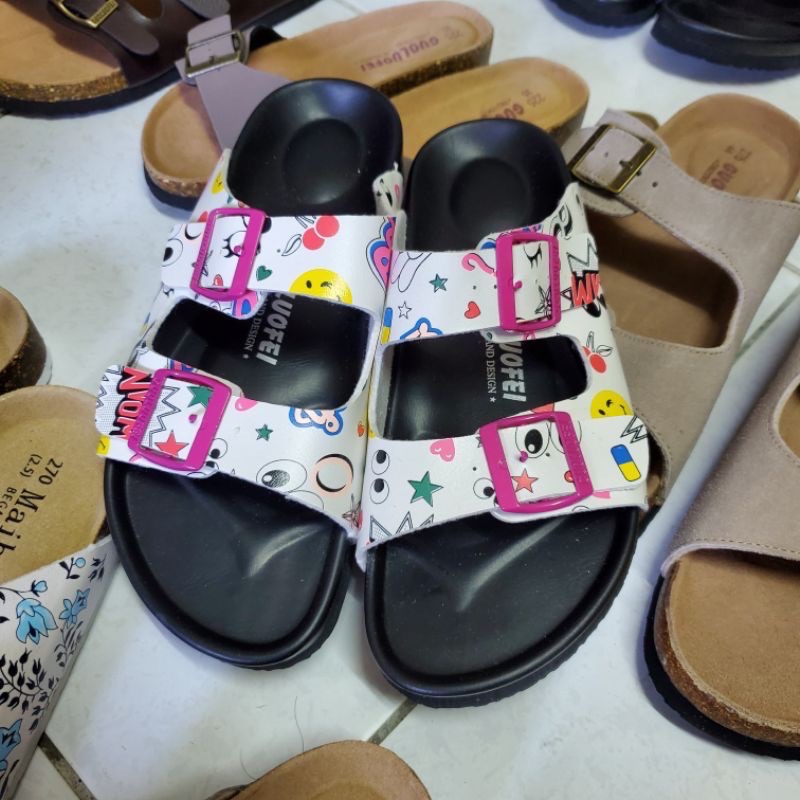 2024【升級款】雙扣系列防水款PU老師傅手工訂製牛皮勃肯軟木拖鞋 沙灘拖鞋 大尺碼 情侶款 #35-44-規格圖9