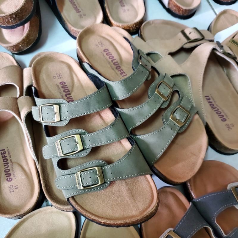 2024【升級款】加高足弓軟墊三扣老師傅手工訂製牛皮勃肯軟木拖鞋情侶款-規格圖6