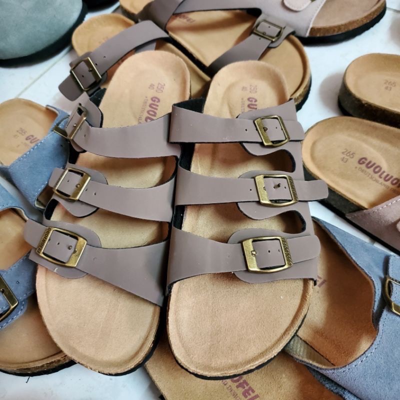 2024【升級款】加高足弓軟墊三扣老師傅手工訂製牛皮勃肯軟木拖鞋情侶款-規格圖6