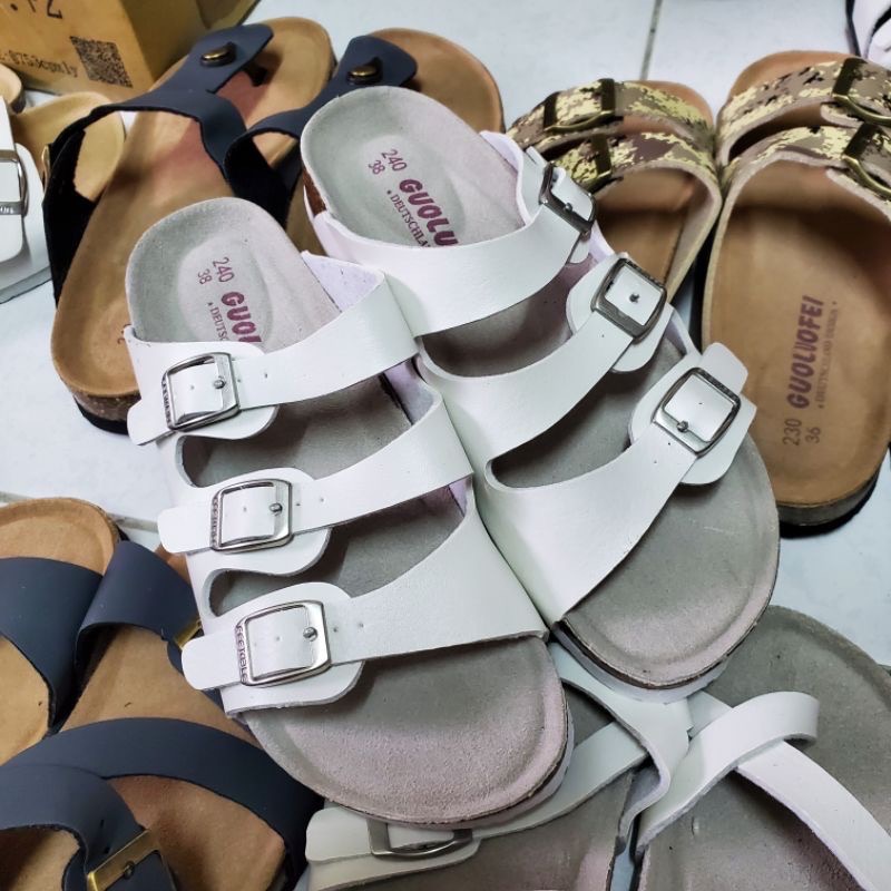 2024【升級款】加高足弓軟墊三扣老師傅手工訂製牛皮勃肯軟木拖鞋情侶款-規格圖6