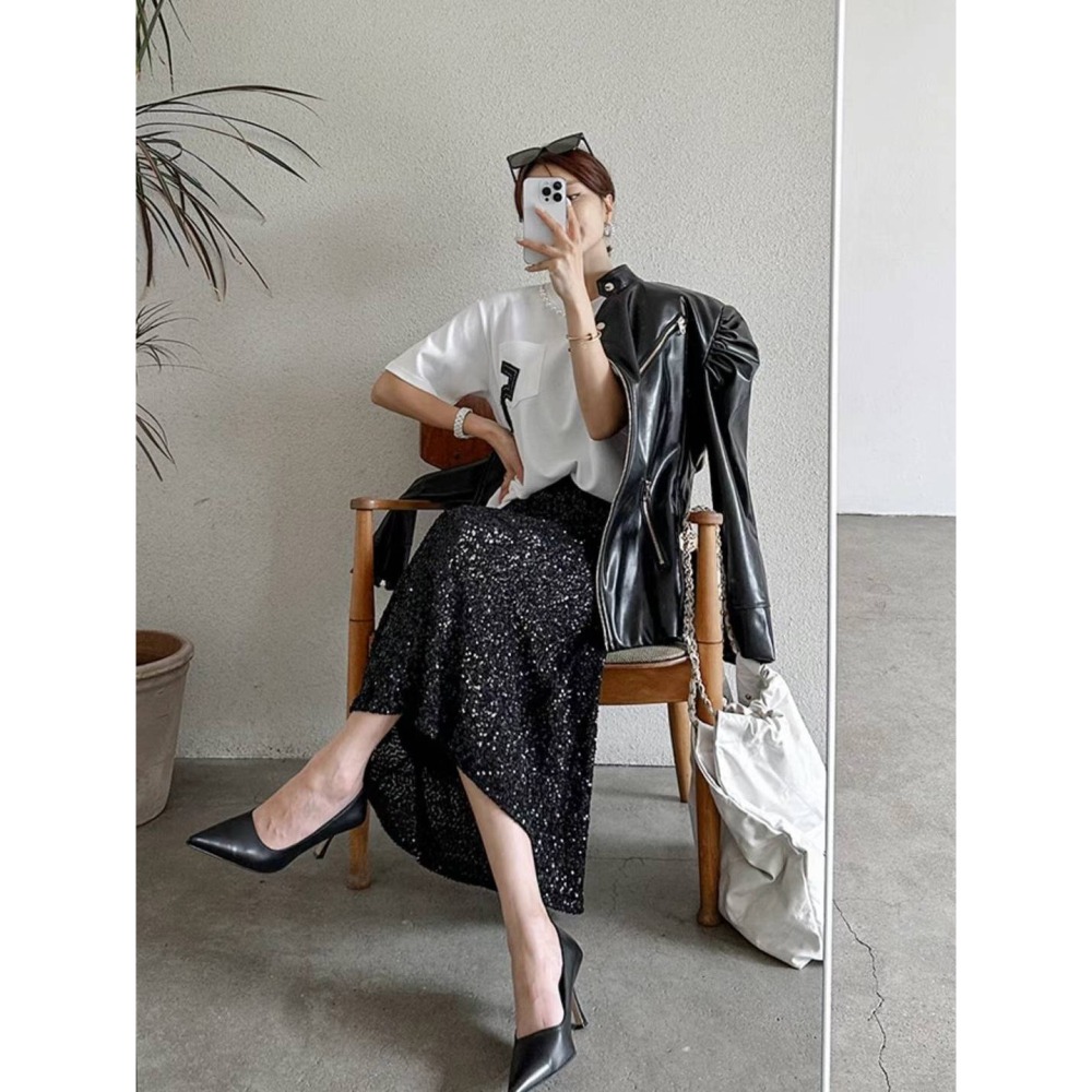 Twins 🇰🇷 韓國代購 東大門 正韓 派對必備 焦點亮閃閃長裙-細節圖5