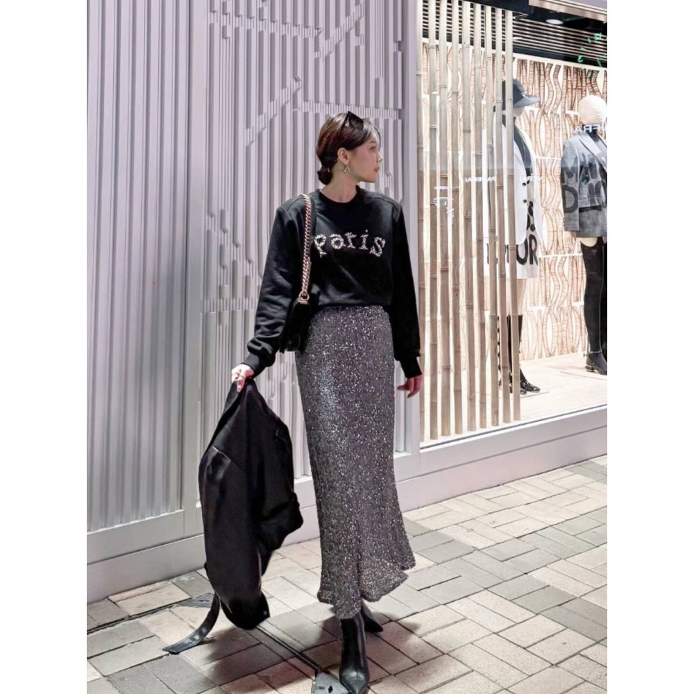 Twins 🇰🇷 韓國代購 東大門 正韓 派對必備 焦點亮閃閃長裙-細節圖8