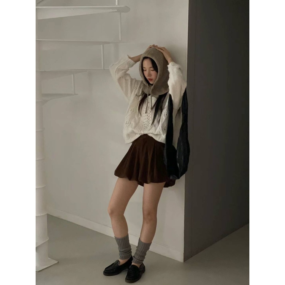 Twins 🇰🇷 韓國代購 東大門 正韓 燈芯絨氣球褲裙-細節圖4