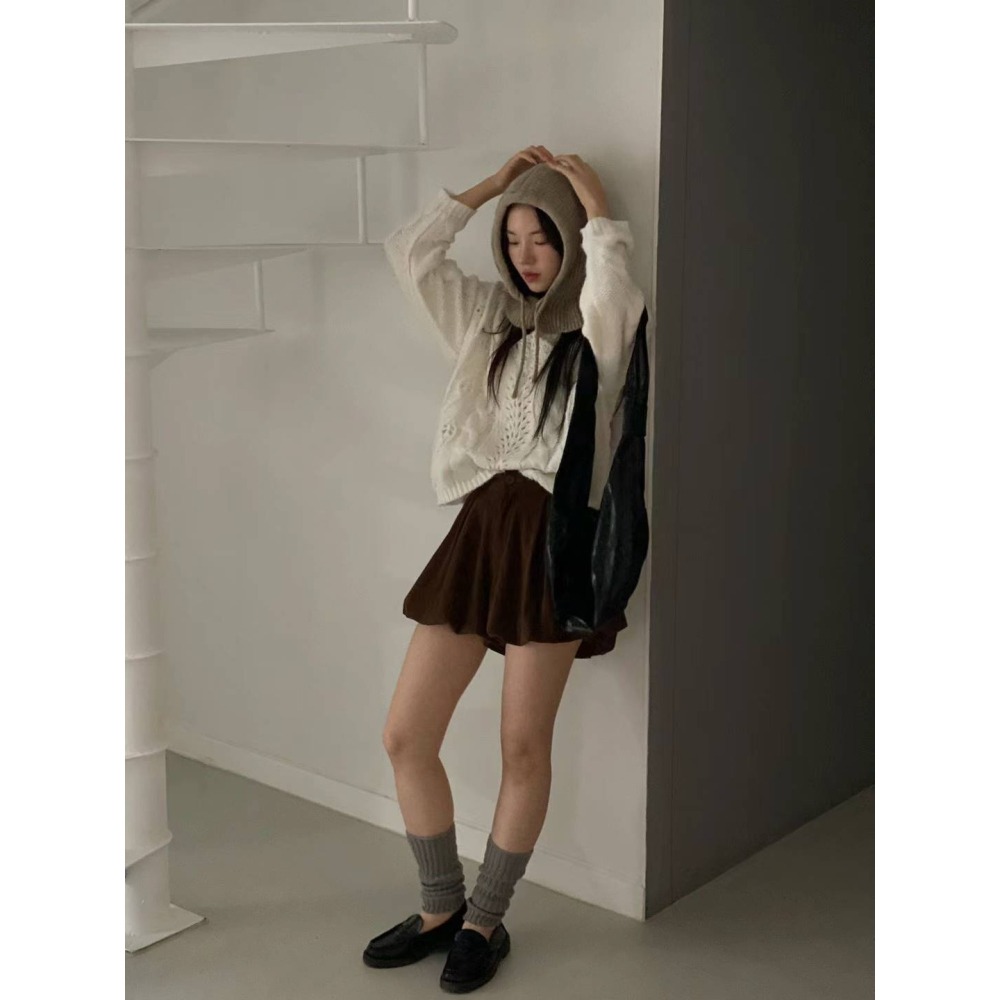 Twins 🇰🇷 韓國代購 東大門 正韓 燈芯絨氣球褲裙-細節圖5