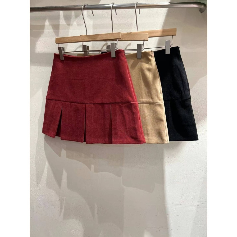 Twins 🇰🇷 韓國代購 東大門 正韓 顯瘦氣質百褶短褲裙-細節圖9