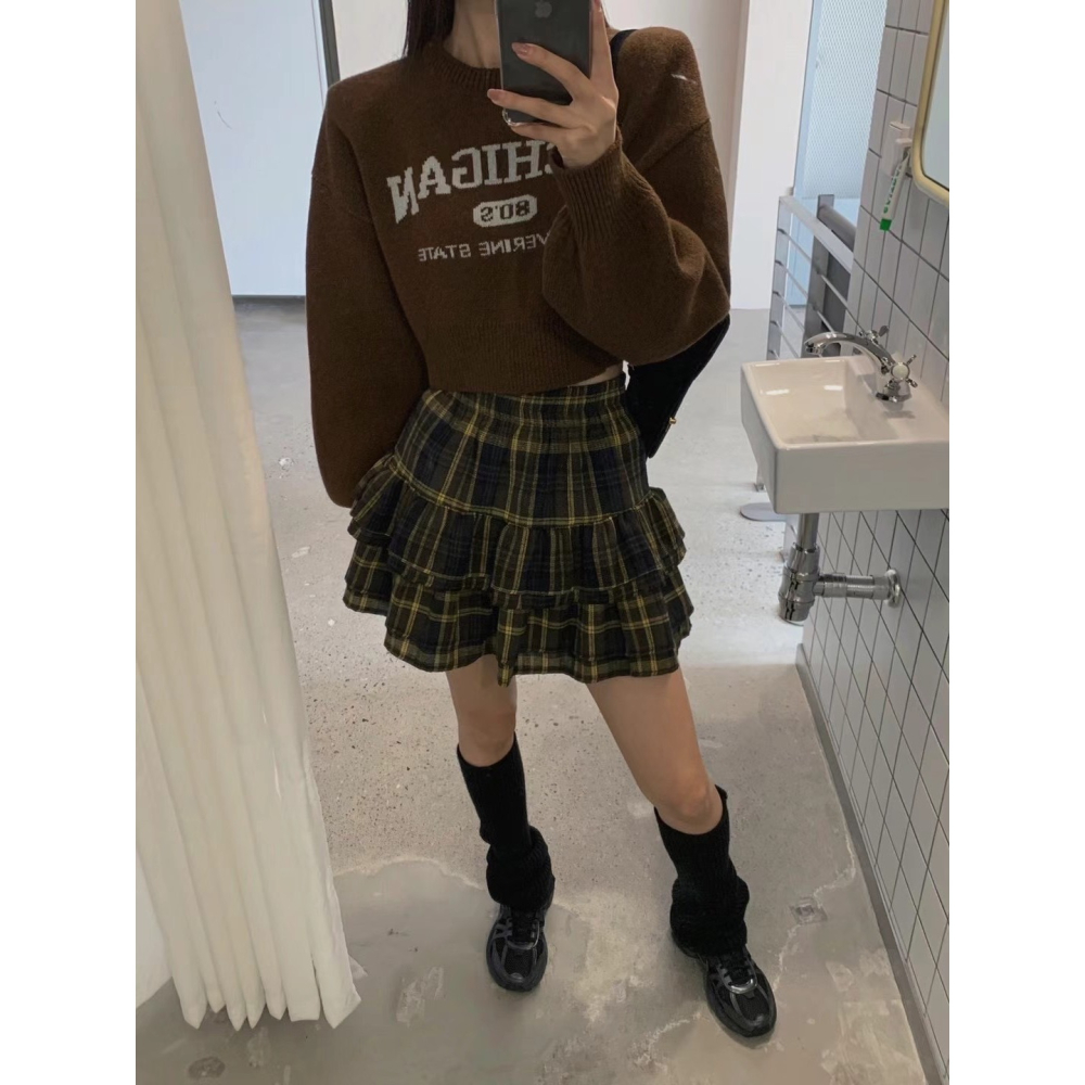 Twins 🇰🇷 韓國代購 東大門 正韓 法蘭絨蛋糕褲裙-細節圖3