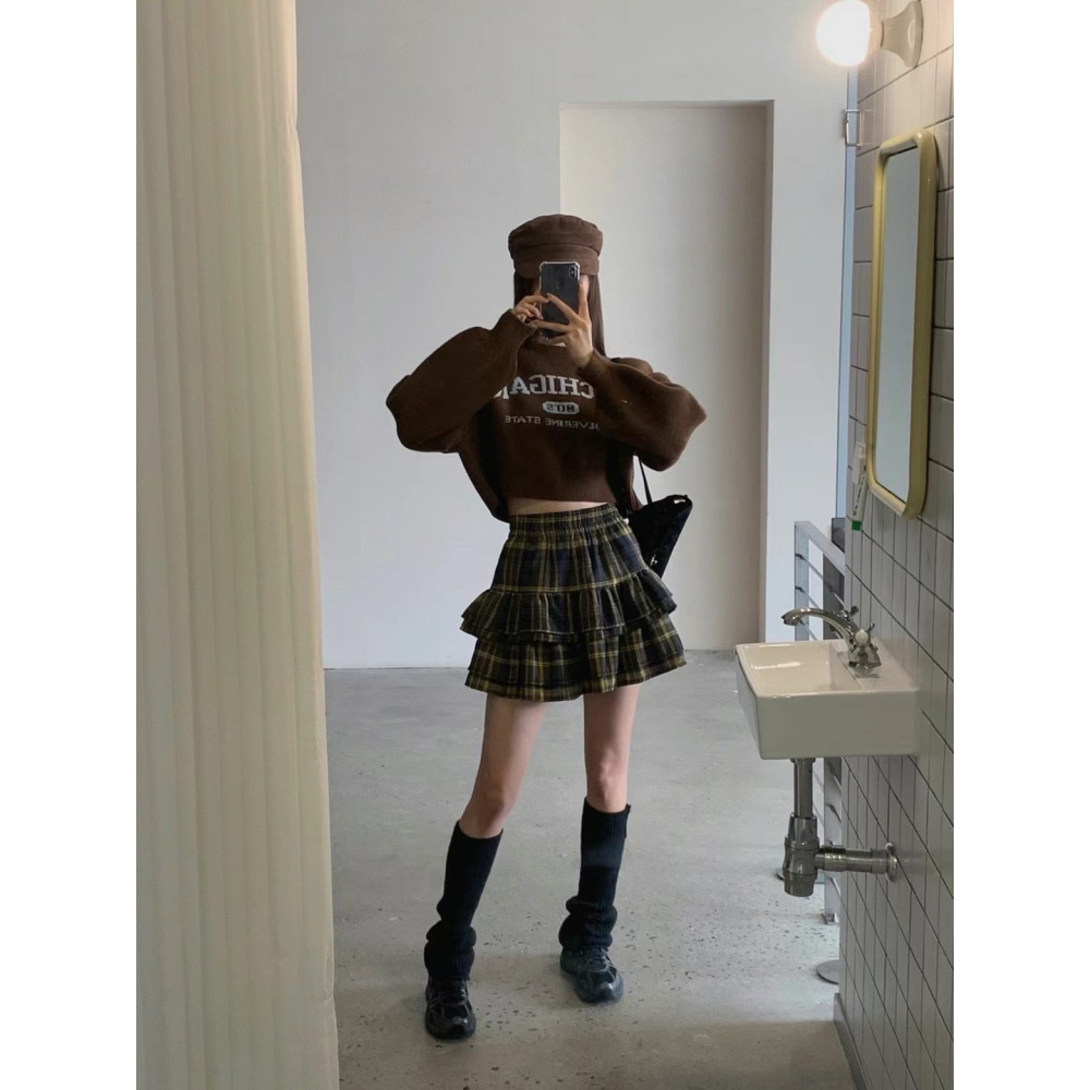 Twins 🇰🇷 韓國代購 東大門 正韓 法蘭絨蛋糕褲裙-細節圖4