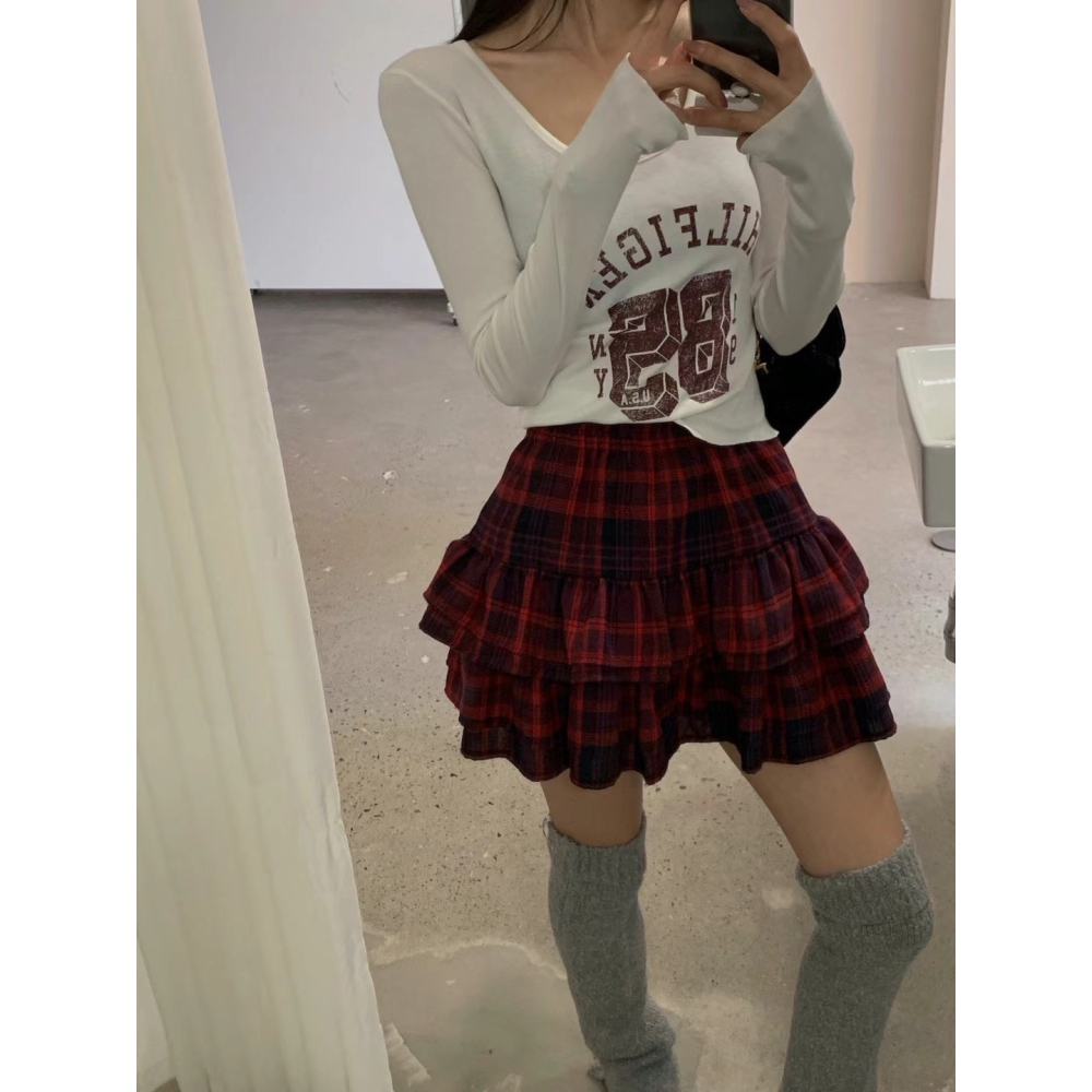 Twins 🇰🇷 韓國代購 東大門 正韓 法蘭絨蛋糕褲裙-細節圖7