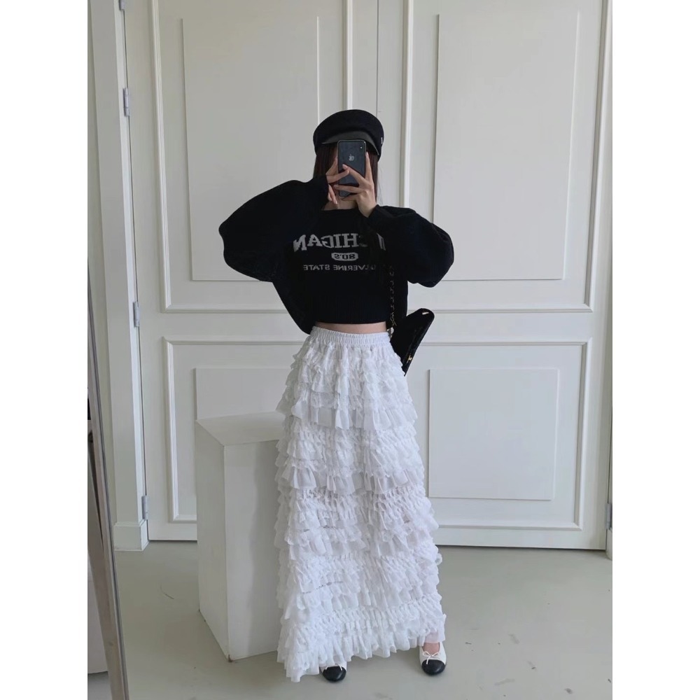 Twins 🇰🇷 韓國代購 東大門 正韓 字母印花短版毛衣-規格圖8