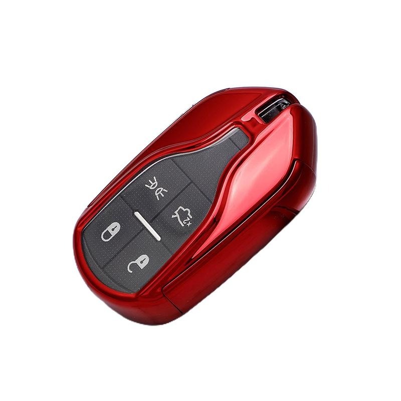 Maserati 鑰匙套 保護殼 晶片鑰匙 Keyless Ghibli Levante Quattropo-細節圖2