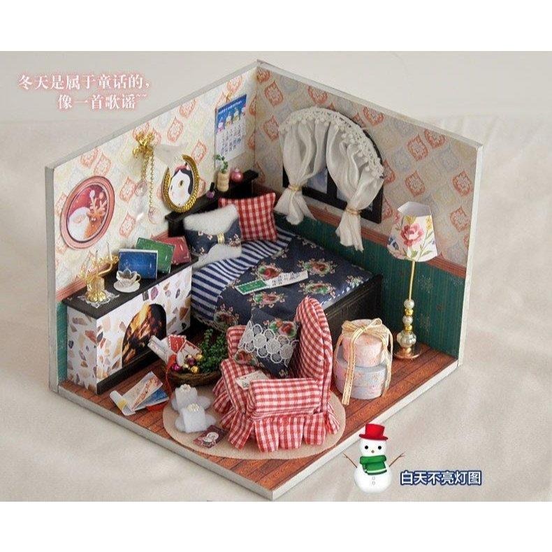 DIY 小屋 袖珍屋 娃娃屋 交換禮物 生日禮物 耶誕節禮物 立體拼圖 【冬之謠】-細節圖3