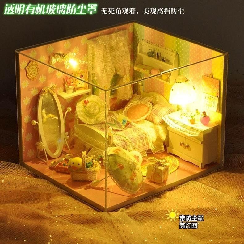 DIY 小屋 袖珍屋 娃娃屋 交換禮物 生日禮物 耶誕節禮物 立體拼圖 【春之語】-細節圖2