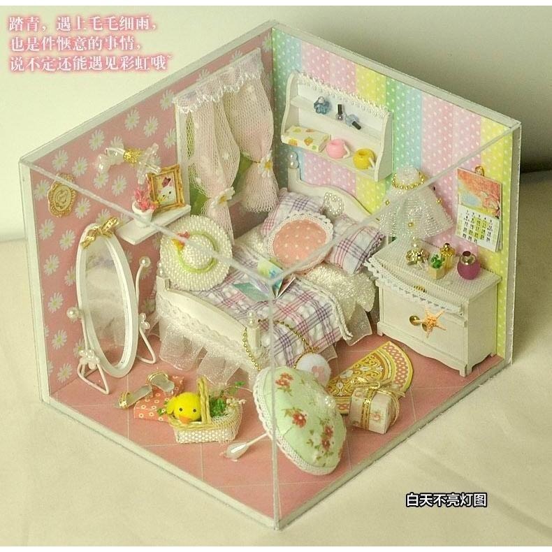 DIY 小屋 袖珍屋 娃娃屋 交換禮物 生日禮物 耶誕節禮物 立體拼圖 【春之語】-細節圖3