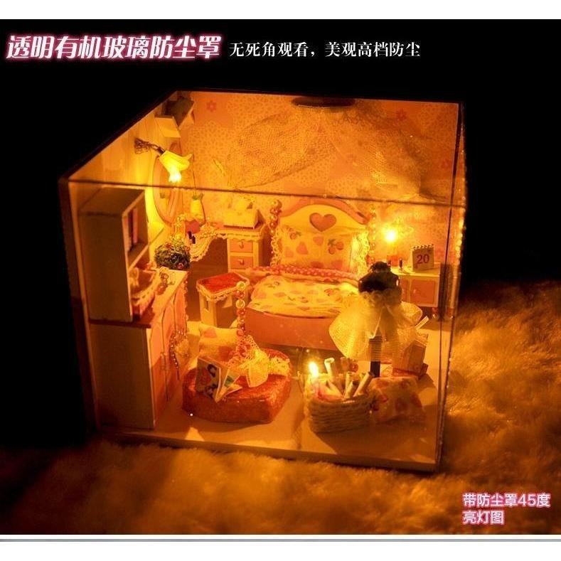 DIY 小屋 袖珍屋 娃娃屋 交換禮物 生日禮物 耶誕節禮物 立體拼圖 【甜心夢】-細節圖2