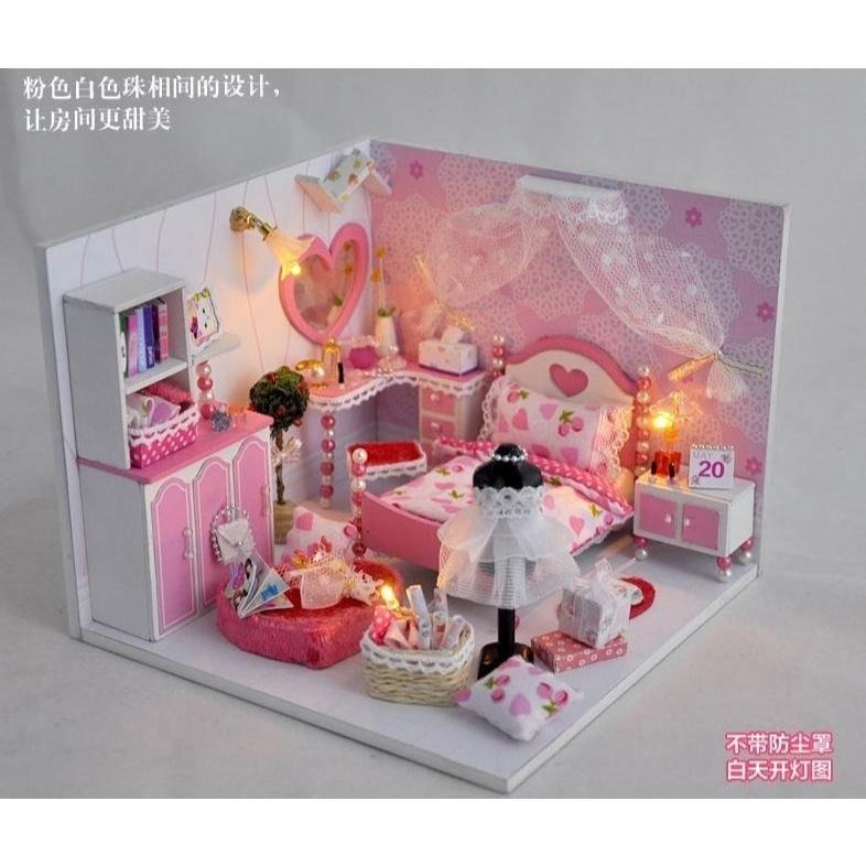 DIY 小屋 袖珍屋 娃娃屋 交換禮物 生日禮物 耶誕節禮物 立體拼圖 【甜心夢】-細節圖3