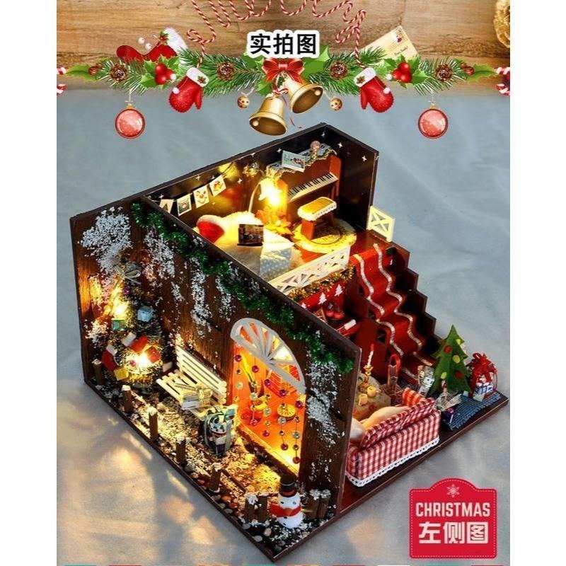 DIY 小屋 袖珍屋 娃娃屋 交換禮物 生日禮物 耶誕節禮物 立體拼圖 【聖誕樹屋】-細節圖5