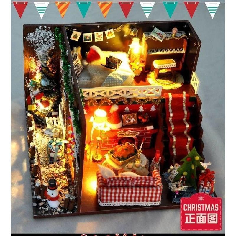 DIY 小屋 袖珍屋 娃娃屋 交換禮物 生日禮物 耶誕節禮物 立體拼圖 【聖誕樹屋】-細節圖6